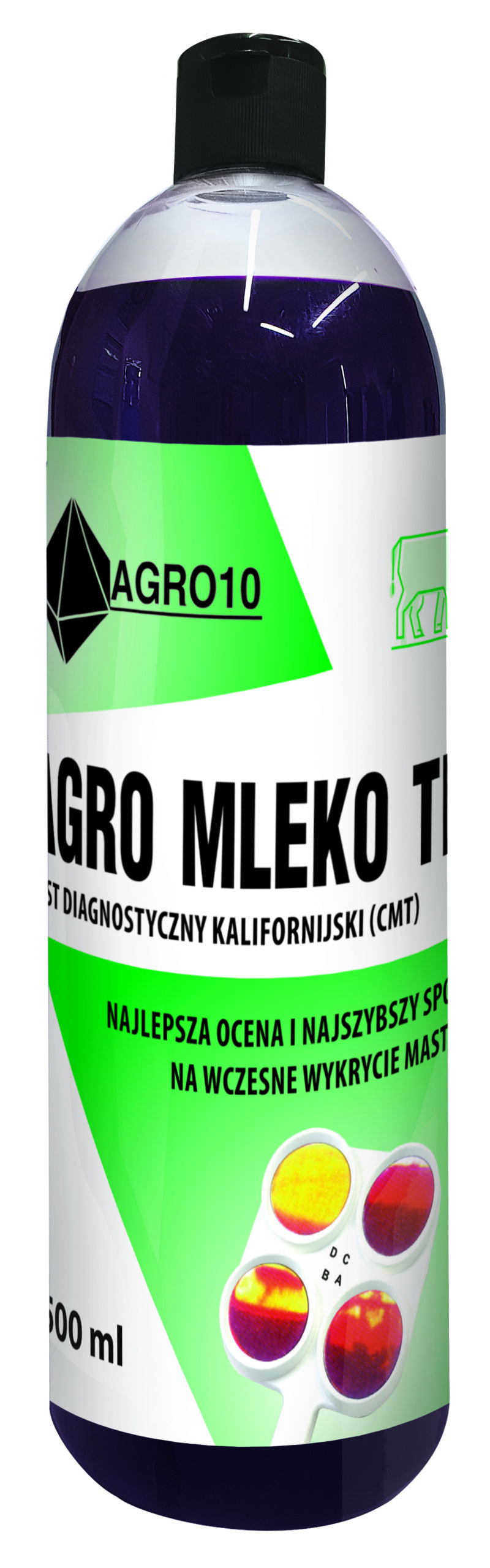 Płyn do pewnego i wczesnego wykrywania zapalenia wymion.